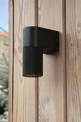 Dar Obi Outdoor Wall Light Matt Black IP54