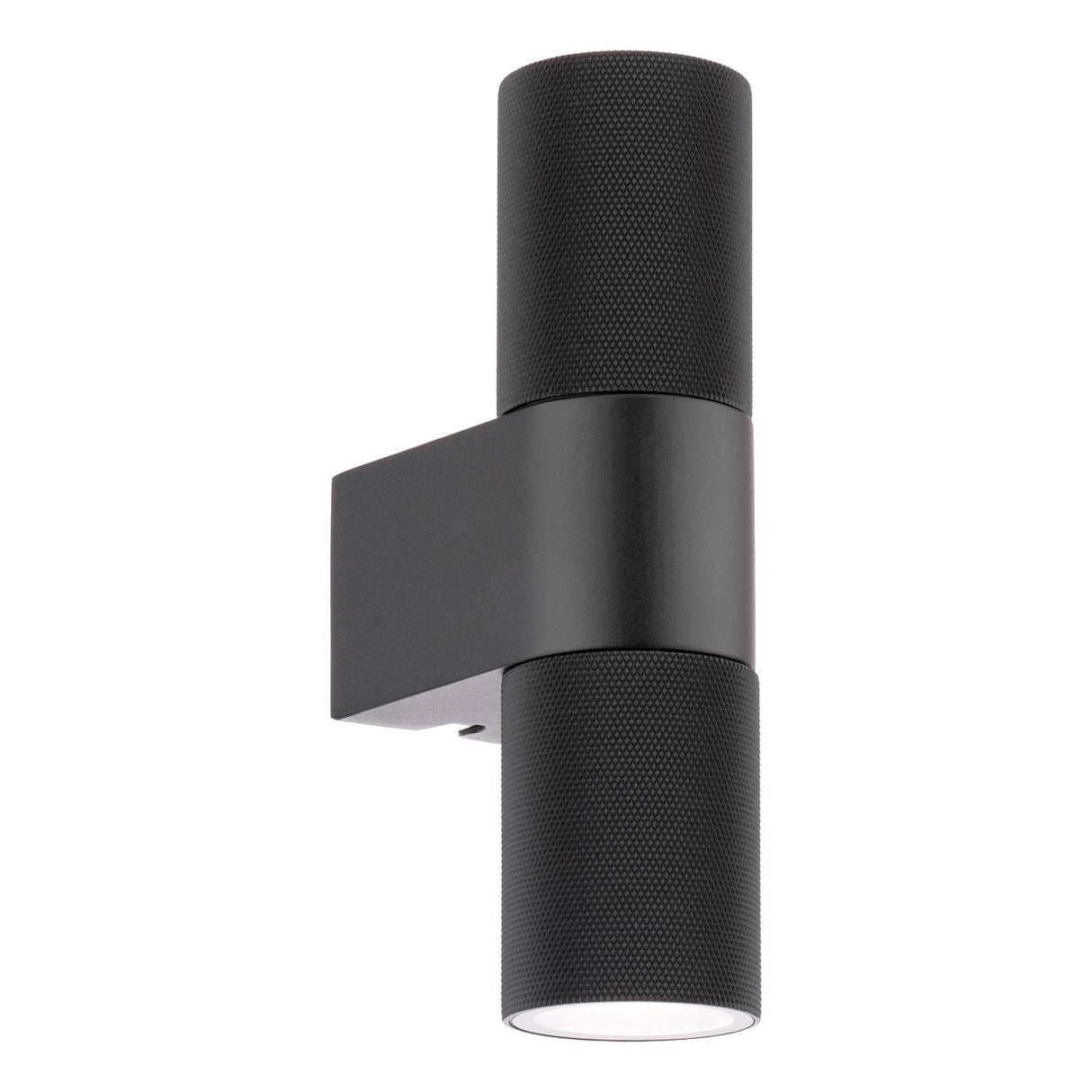 Dar Obi 2 Light Outdoor Wall Light Matt Black IP54