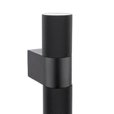 Dar Obi 2 Light Outdoor Wall Light Matt Black IP54