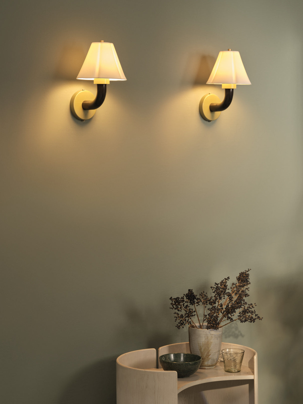 Original BTC Blossom Wall Light Olive Green