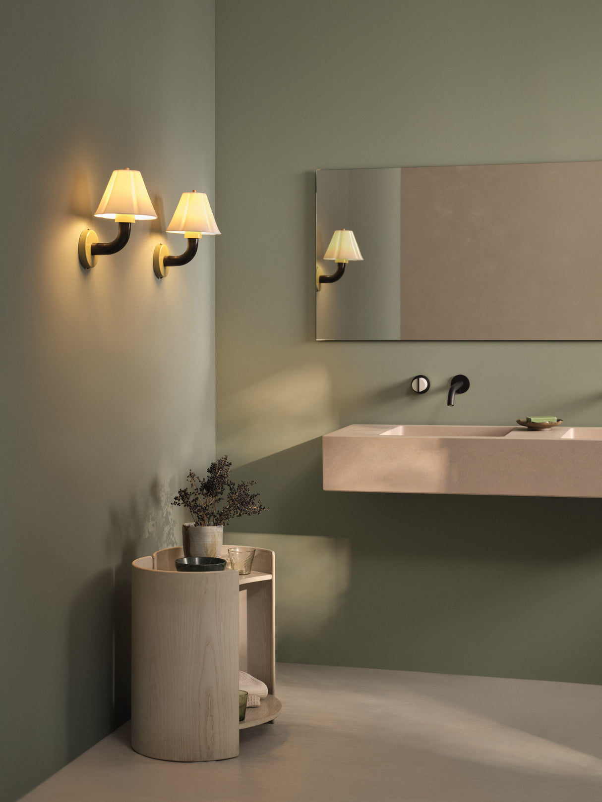 Original BTC Blossom Wall Light Olive Green