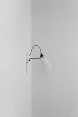 Original BTC Hector Pleat Medium Wall Light, Switched, Brass