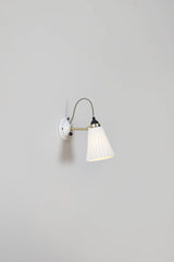 Original BTC Hector Pleat Medium Wall Light, Switched, Brass