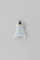 Original BTC Hector Pleat Medium Wall Light, Brass