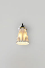 Original BTC Hector Pleat Medium Wall Light, Brass