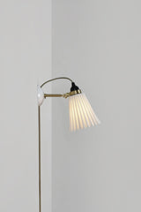 Original BTC Hector Pleat Medium Wall Light Brass, PSC (Plug, Switch & Cable)