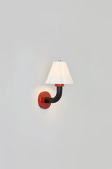 Original BTC Blossom Wall Light Rusty Red