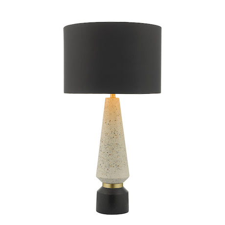 Dar Onora Table Lamp Terazzo with Black Shade –  from Amos Lighting + Home