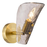 Dar Ordelle Adjustable Wall Light Antique Bronze and Tea Smoked Glass