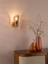 Dar Ordelle Adjustable Wall Light Antique Bronze and Tea Smoked Glass