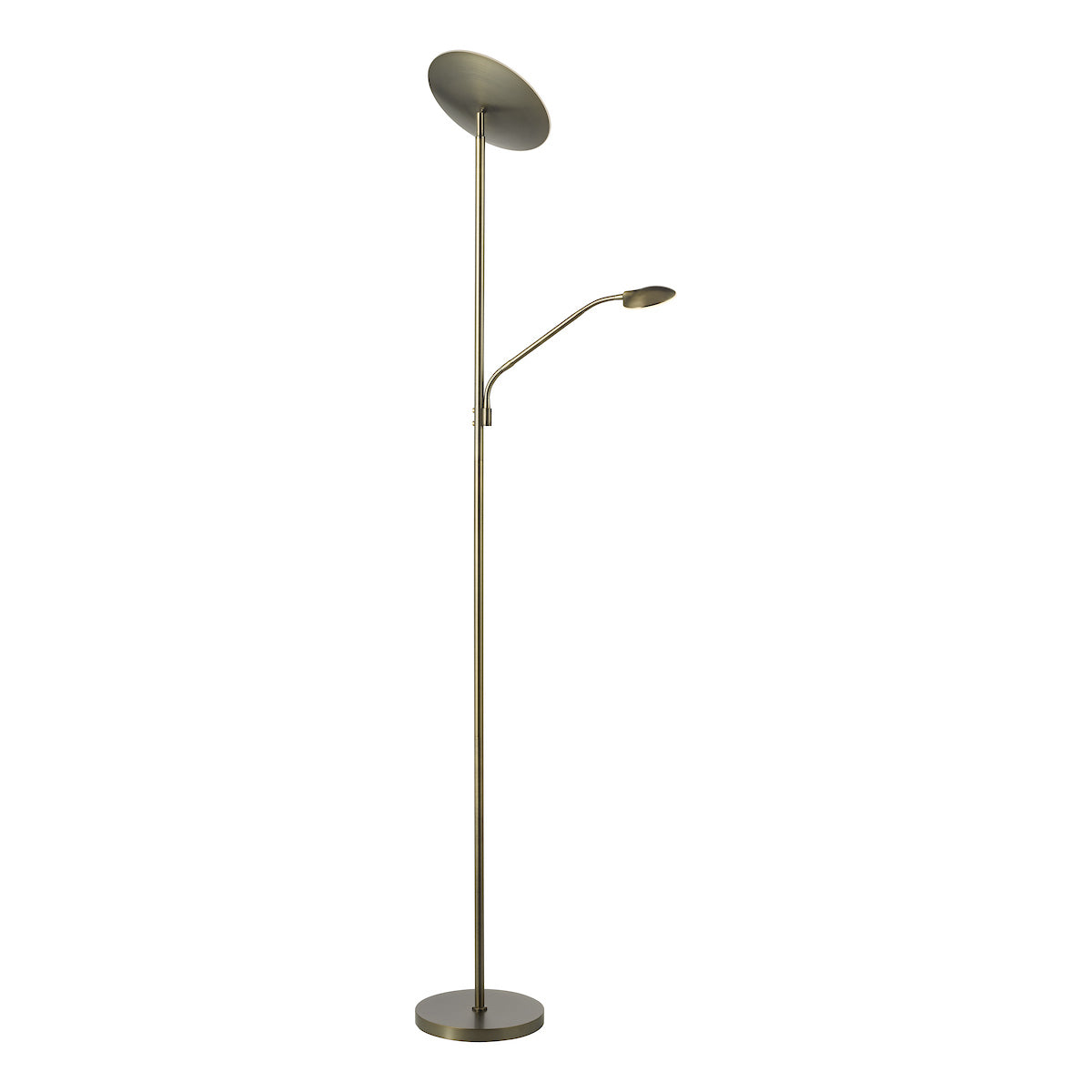 Dar Osbert Mother & Child Floor Lamp Satin Bronze LED