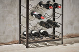 Nkuku Obra Industrial Wine Rack Mango Wood & Iron Large