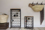 Nkuku Obra Industrial Wine Rack Mango Wood & Iron Large