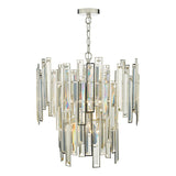 Dar Odile 6 Light Pendant Chandelier Champagne Crystal –  from Amos Lighting + Home