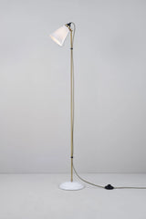 Original BTC Hector Pleat Medium Floor Light, Brass