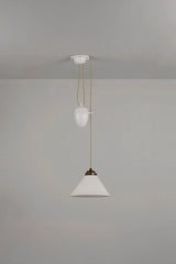Original BTC Cobb Rise & Fall Small Pendant Antique Brass