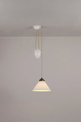 Original BTC Cobb Rise & Fall Small Pendant Antique Brass