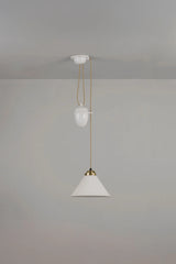Original BTC Cobb Rise & Fall Small Pendant Satin Brass