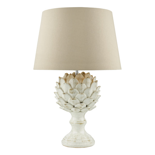 Dar Orris Table Lamp Base Antique Cream –  from Amos Lighting + Home