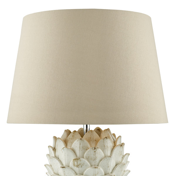 Dar Orris Table Lamp Base Antique Cream –  from Amos Lighting + Home