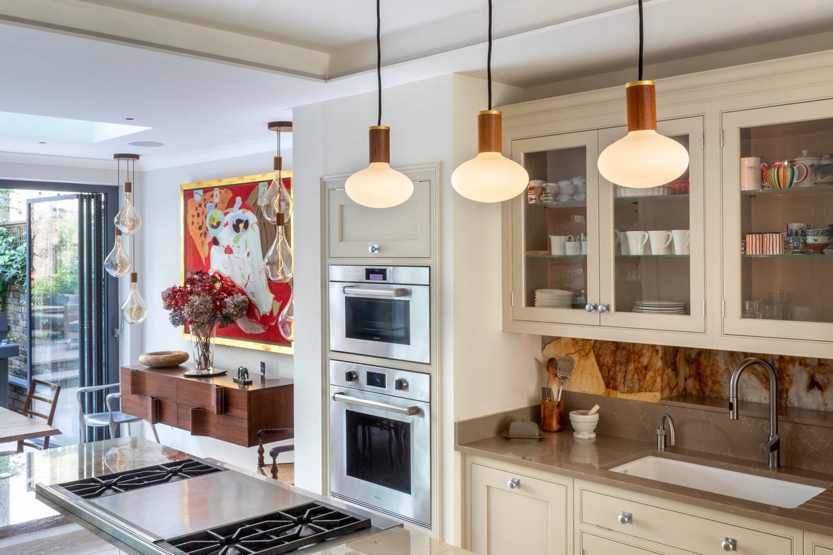 Tala Oval Pendant Set Walnut