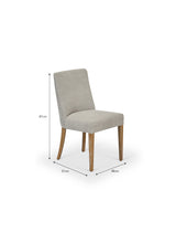 Garden Trading Wraysbury Dining Chair Ash Wood, Grey, Set of 2