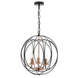 Dar Phoenix 3 Light Pendant Black & Copper –  from Amos Lighting + Home