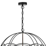 Dar Phoenix 5 Light Pendant Black & Copper –  from Amos Lighting + Home