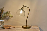 Nkuku Purnia Glass & Metal Desk Lamp