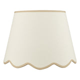 Dar Poma Natural Linen Tapered Drum Shade 45cm Taupe Trim