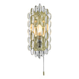 Dar Gold Collection Porthos Wall Light Antique Brass Glass –  from Amos Lighting + Home