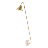 Franklite Paisley Satin Brass Floor Lamp