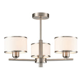Franklite Polaris 3lt Fitting in Satin Nickel