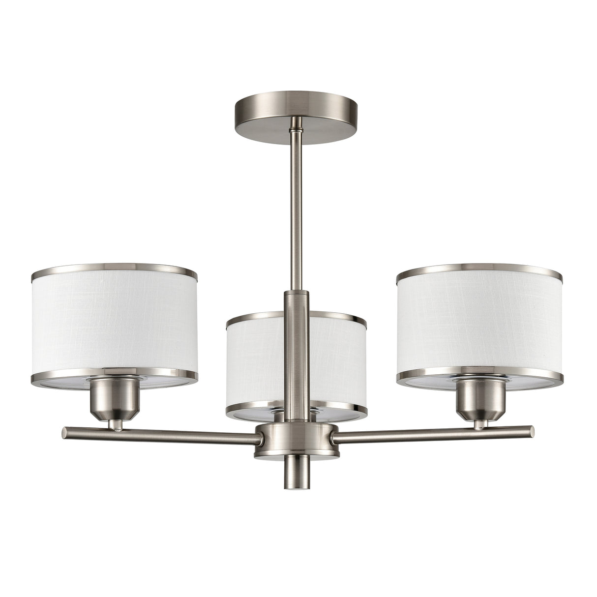 Franklite Polaris 3lt Fitting in Satin Nickel