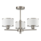 Franklite Polaris 3lt Fitting in Satin Nickel