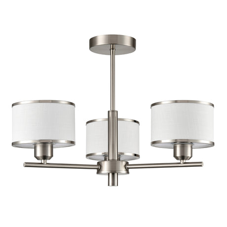 Franklite Polaris 3lt Fitting in Satin Nickel