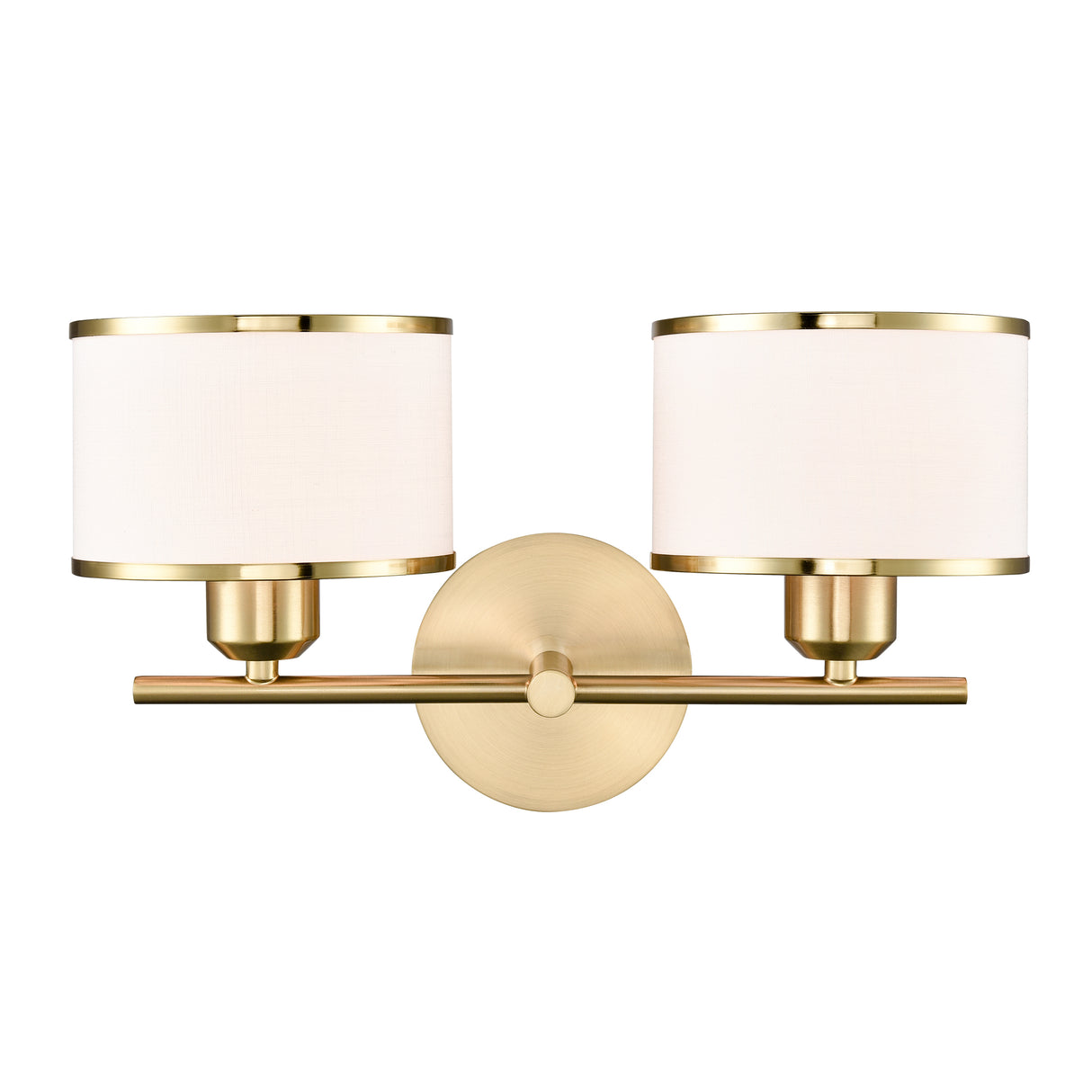 Franklite Polaris 2lt Wall light in Aged Brass
