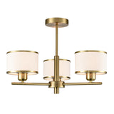 Franklite Polaris 3lt Fitting in Aged Brass
