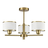 Franklite Polaris 3lt Fitting in Aged Brass