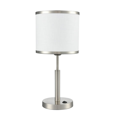 Franklite Polaris Satin Nickel Table Lamp