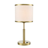 Franklite Polaris Aged Brass Table Lamp