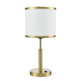 Franklite Polaris Aged Brass Table Lamp