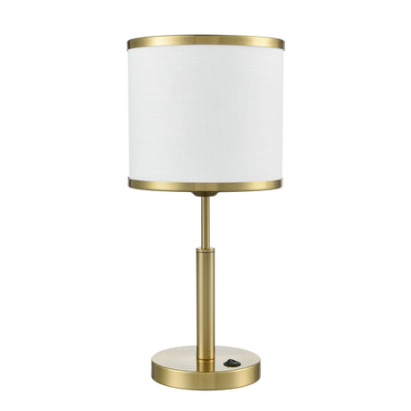 Franklite Polaris Aged Brass Table Lamp