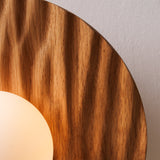 Studio Haran Porth Flush Wall Light in Solid Oak