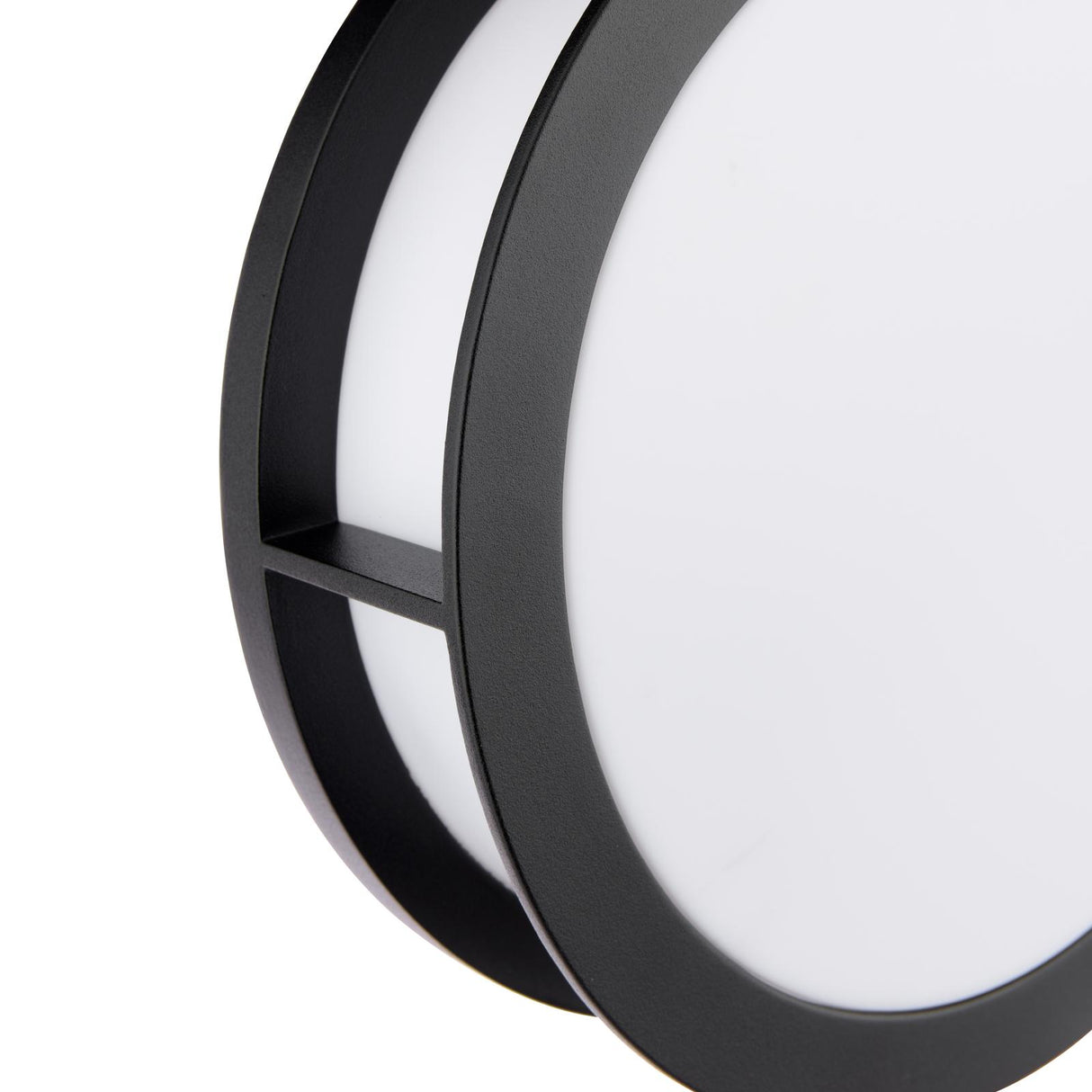 Dar Ratana Outdoor Wall Light Matt Black and Opal IP44