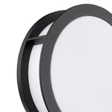 Dar Ratana Outdoor Wall Light Matt Black and Opal IP44