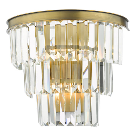 Dar Gold Rhapsody Wall Light Crystal & Bronze –  from Amos Lighting + Home