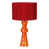 Dar Rheneas Table Lamp Red Glass With Shade –  from Amos Lighting + Home