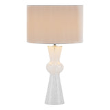 Dar Rheneas Table Lamp White Glass With Shade –  from Amos Lighting + Home