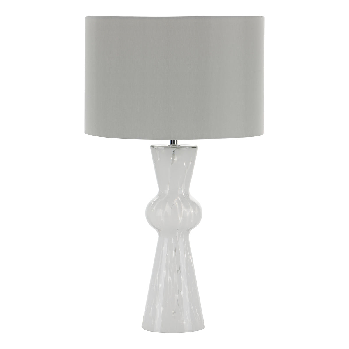 Dar Rheneas Table Lamp White Glass With Shade –  from Amos Lighting + Home